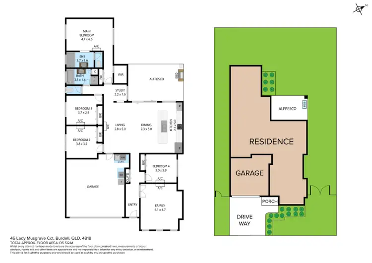 Floorplan of Homely house listing, 46 LADY MUSGRAVE CIRCUIT, Burdell QLD 4818