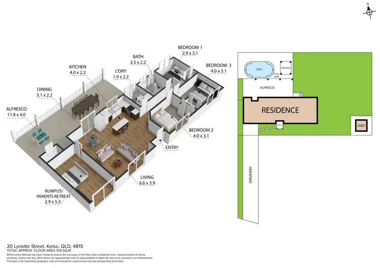 Floorplan of Homely house listing, 20 Lynette Street, Kelso QLD 4815