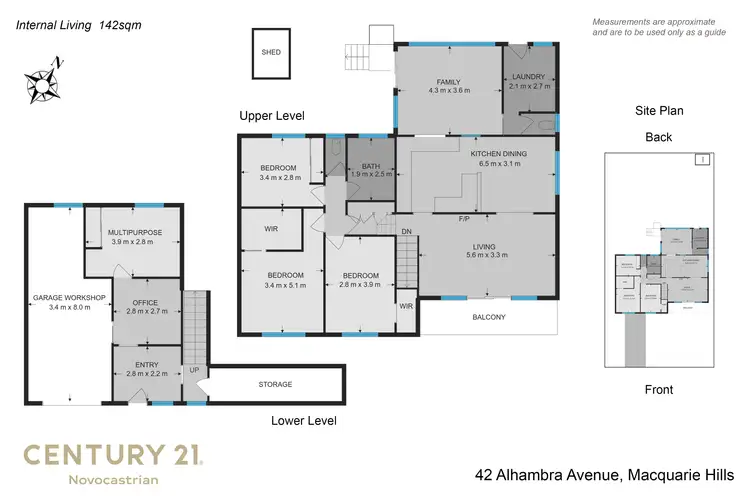 Floorplan of Homely house listing, 42 Alhambra Avenue, Macquarie Hills NSW 2285