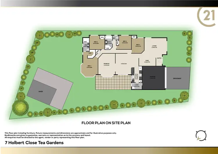 Floorplan of Homely house listing, 7 Holbert Close, Tea Gardens NSW 2324