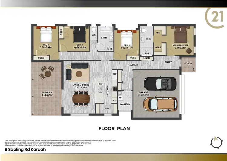 Floorplan of Homely house listing, 8 Sapling Road, Karuah NSW 2324