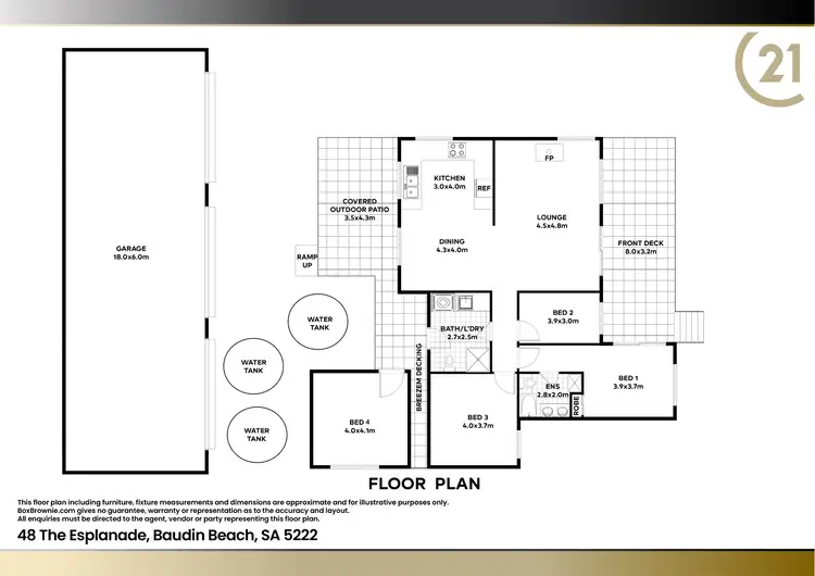 Floorplan of Homely house listing, 48 The Esplanade, Baudin Beach SA 5222