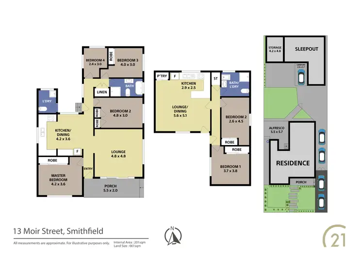 Floorplan of Homely house listing, 13 Moir Street, Smithfield NSW 2164