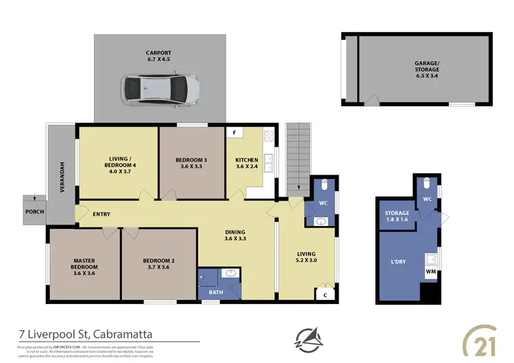 Floorplan of Homely house listing, 7 Liverpool Street, Cabramatta NSW 2166