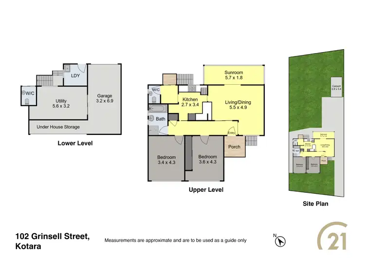 Floorplan of Homely house listing, 102 Grinsell Street, Kotara NSW 2289