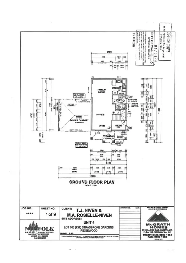 Floorplan of Homely townhouse listing, 4/37 Stradbroke Gardens, Ridgewood WA 6030