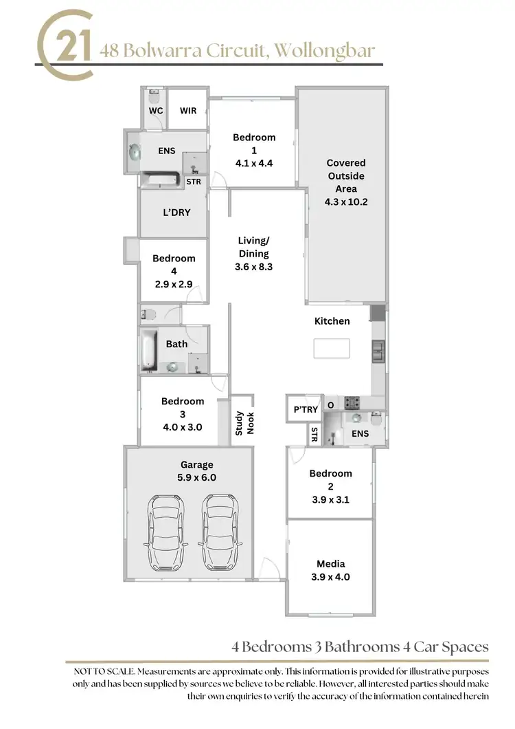 Floorplan of Homely house listing, 48 Bolwarra Circuit, Wollongbar NSW 2477