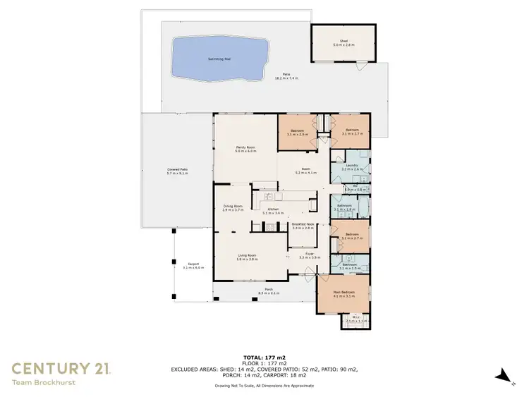 Floorplan of Homely house listing, 3 Lachlan Road, Thornlie WA 6108