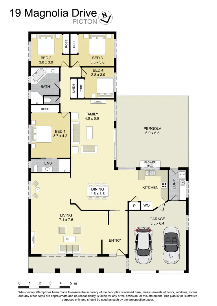 Floorplan of Homely house listing, 19 Magnolia Drive, Picton NSW 2571