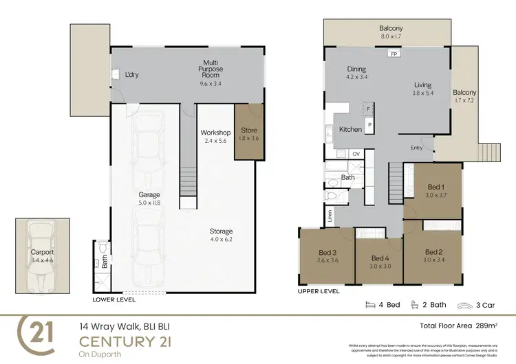 Floorplan of Homely house listing, 14 Wray Walk, Bli Bli QLD 4560