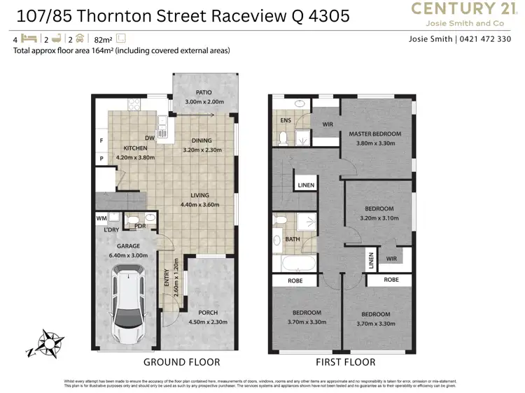 Floorplan of Homely townhouse listing, 107/85 Thornton Street, Raceview QLD 4305