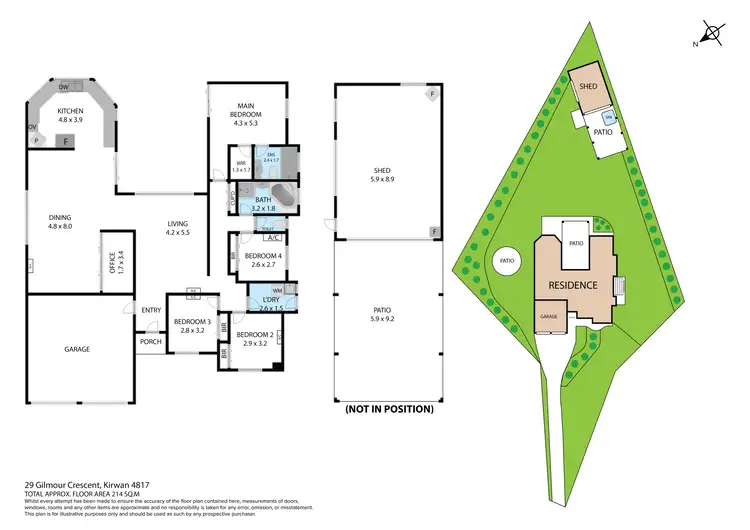 Floorplan of Homely house listing, 29 Gilmour Crescent, Kirwan QLD 4817