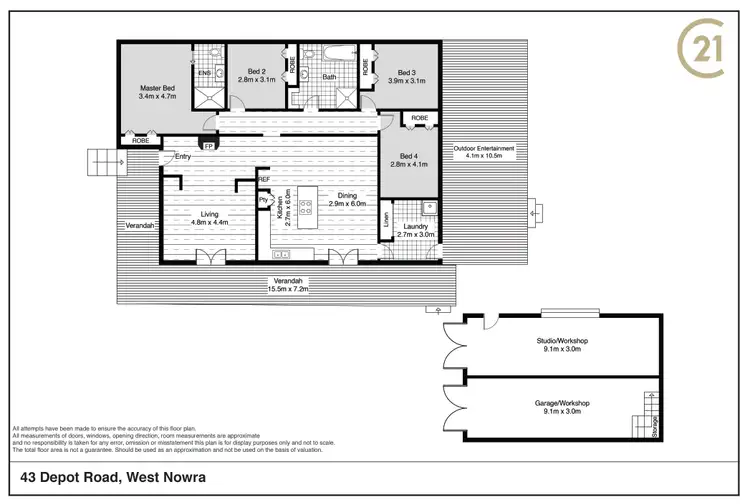 Floorplan of Homely house listing, 43 Depot Road, West Nowra NSW 2541