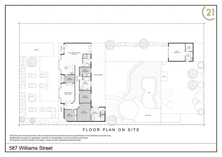 Floorplan of Homely house listing, 587 Williams Street, Broken Hill NSW 2880