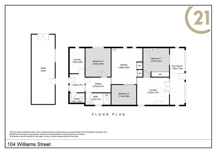Floorplan of Homely house listing, 104 Williams Street, Broken Hill NSW 2880