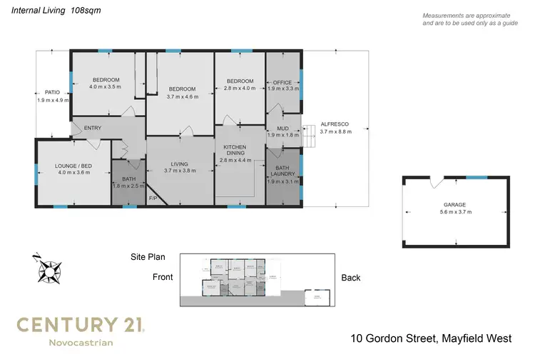 Floorplan of Homely house listing, 10 Gordon Street, Mayfield West NSW 2304
