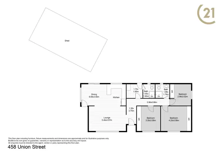 Floorplan of Homely house listing, 458 Union Street, Broken Hill NSW 2880