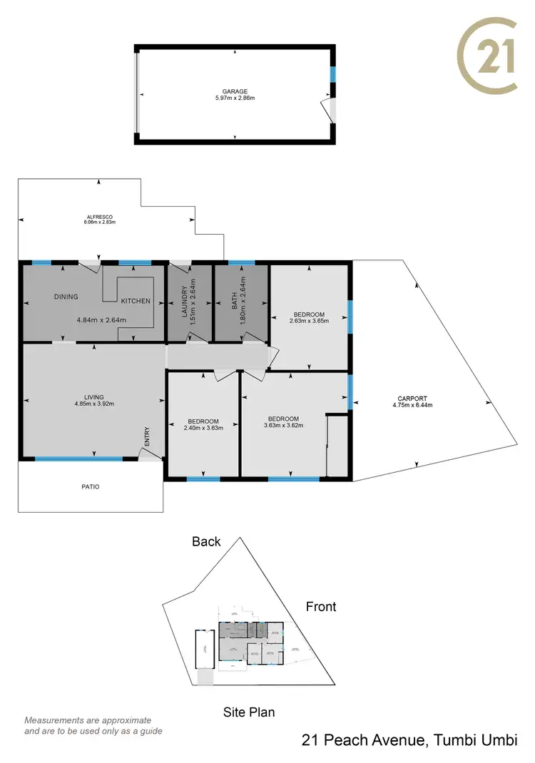 Floorplan of Homely house listing, 21 Peach Avenue, Tumbi Umbi NSW 2261