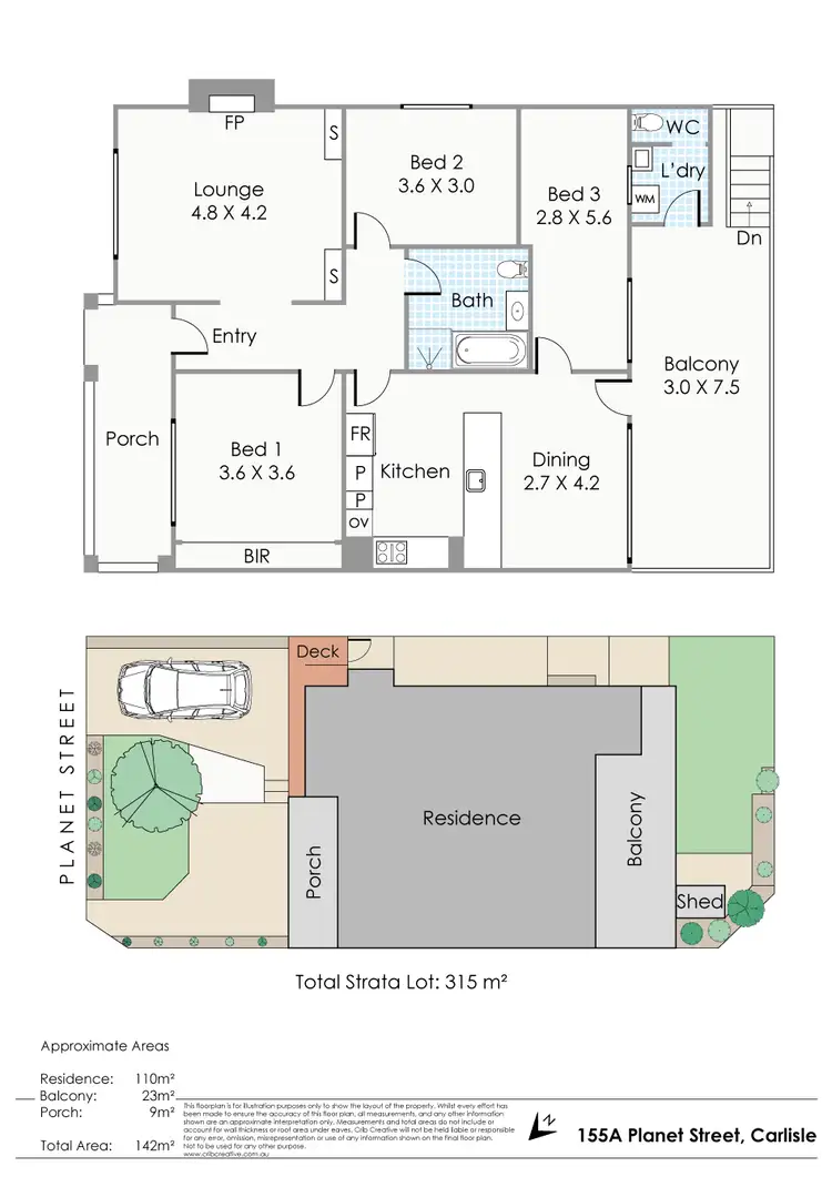 Floorplan of Homely house listing, 155A Planet Street, Carlisle WA 6101