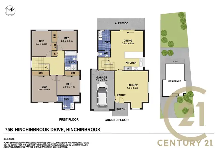 Floorplan of Homely house listing, 75B Hinchinbrook Drive, Hinchinbrook NSW 2168