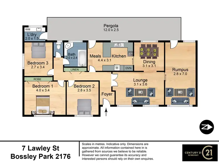 Floorplan of Homely house listing, 7 Lawley Street, Bossley Park NSW 2176