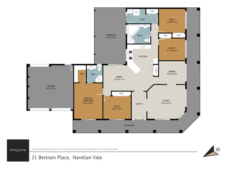 Floorplan of Homely house listing, 21 Bertram Place, Narellan Vale NSW 2567