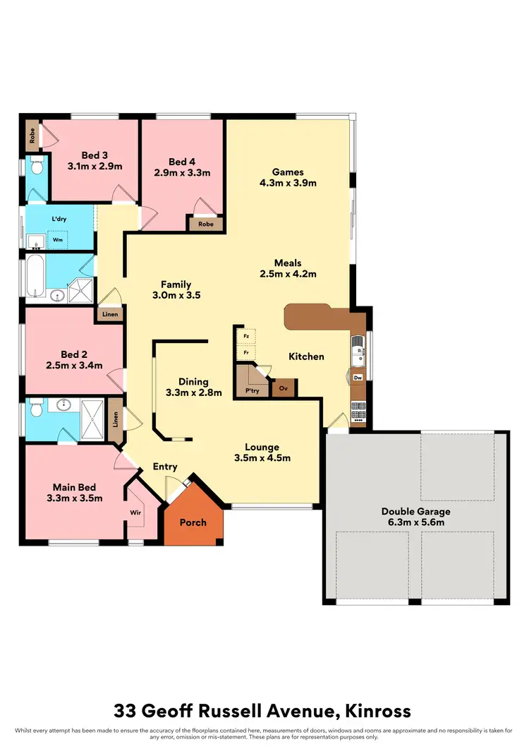 Floorplan of Homely house listing, 33 Geoff Russell Avenue, Kinross WA 6028