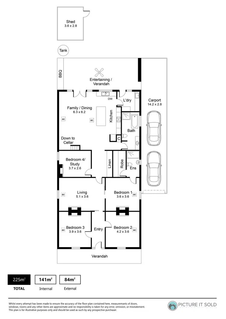 Floorplan of Homely house listing, 14 Avenue Road, Prospect SA 5082