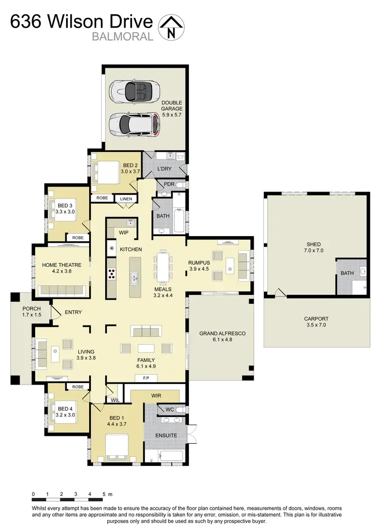 Floorplan of Homely rural property listing, 636 Wilson Drive, Balmoral NSW 2571