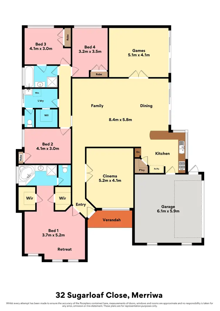 Floorplan of Homely house listing, 32 Sugarloaf Close, Merriwa WA 6030