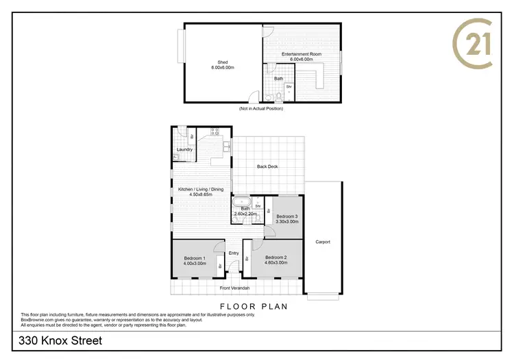 Floorplan of Homely house listing, 330 Knox Street, Broken Hill NSW 2880