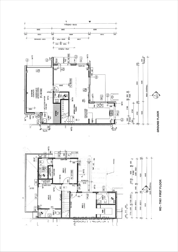 Floorplan of Homely townhouse listing, 1/2 Luxford Court, Springvale VIC 3171