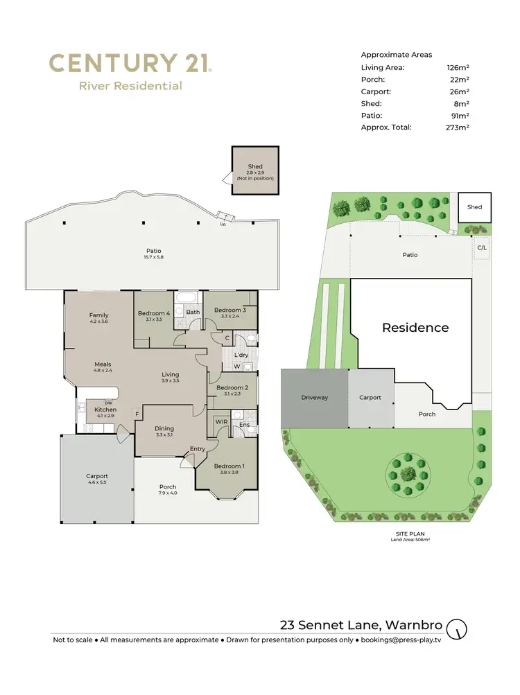 Floorplan of Homely house listing, 23 Sennet Lane, Warnbro WA 6169