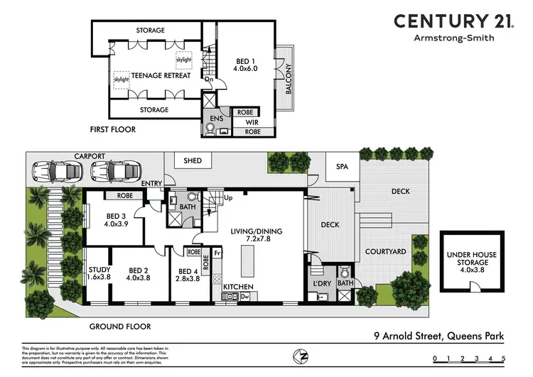 Floorplan of Homely house listing, 9 Arnold Street, Queens Park NSW 2022