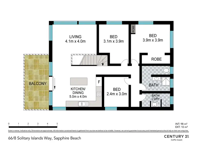 Floorplan of Homely unit listing, 66/8 Solitary Islands Way, Sapphire Beach NSW 2450