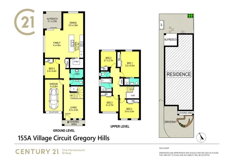 Floorplan of Homely semi-detached listing, 155A Village Circuit, Gregory Hills NSW 2557