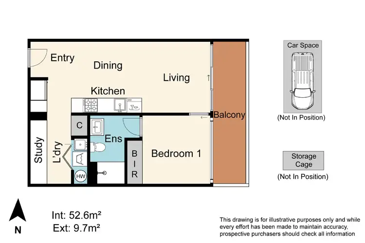 Floorplan of Homely apartment listing, 329/660 Blackburn Road, Notting Hill VIC 3168