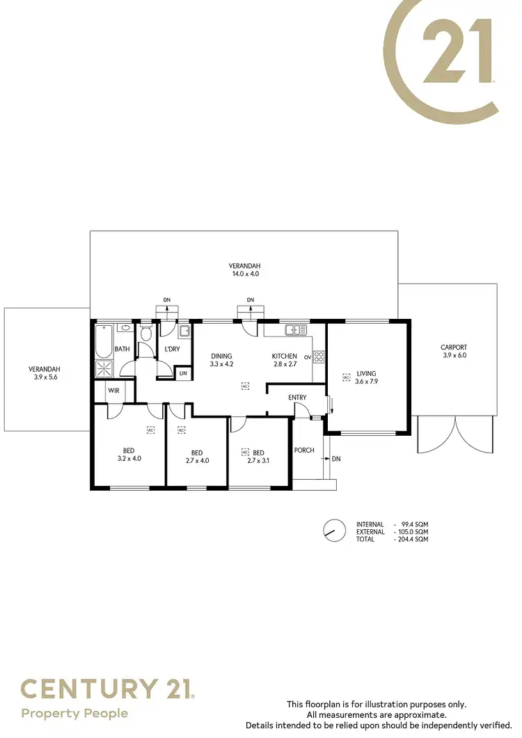 Floorplan of Homely house listing, 20 Beltana Street, Salisbury SA 5108