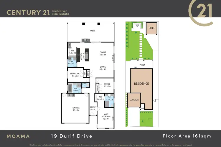Floorplan of Homely house listing, 19 Durif Drive, Moama NSW 2731
