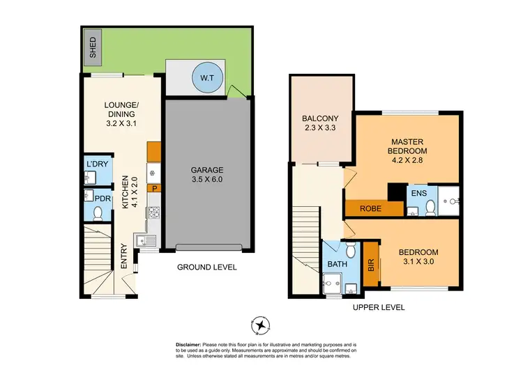 Floorplan of Homely townhouse listing, 2/13 Stephenson Street, Springvale VIC 3171