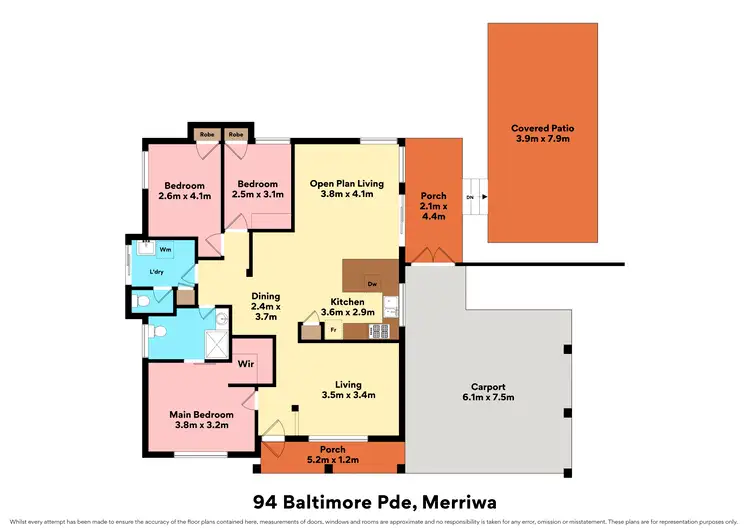 Floorplan of Homely house listing, 94 Baltimore Parade, Merriwa WA 6030