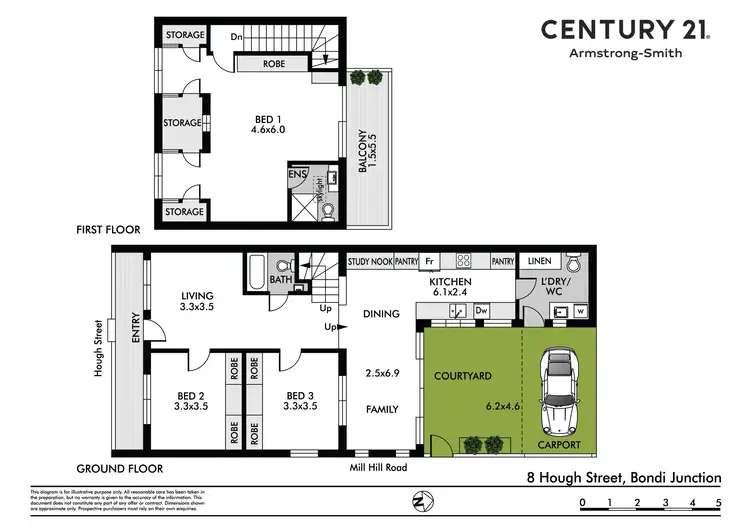 Floorplan of Homely house listing, 8 Hough Street, Bondi Junction NSW 2022