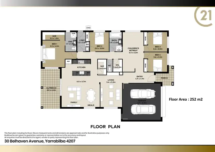 Floorplan of Homely house listing, 30 Belhaven Avenue, Yarrabilba QLD 4207
