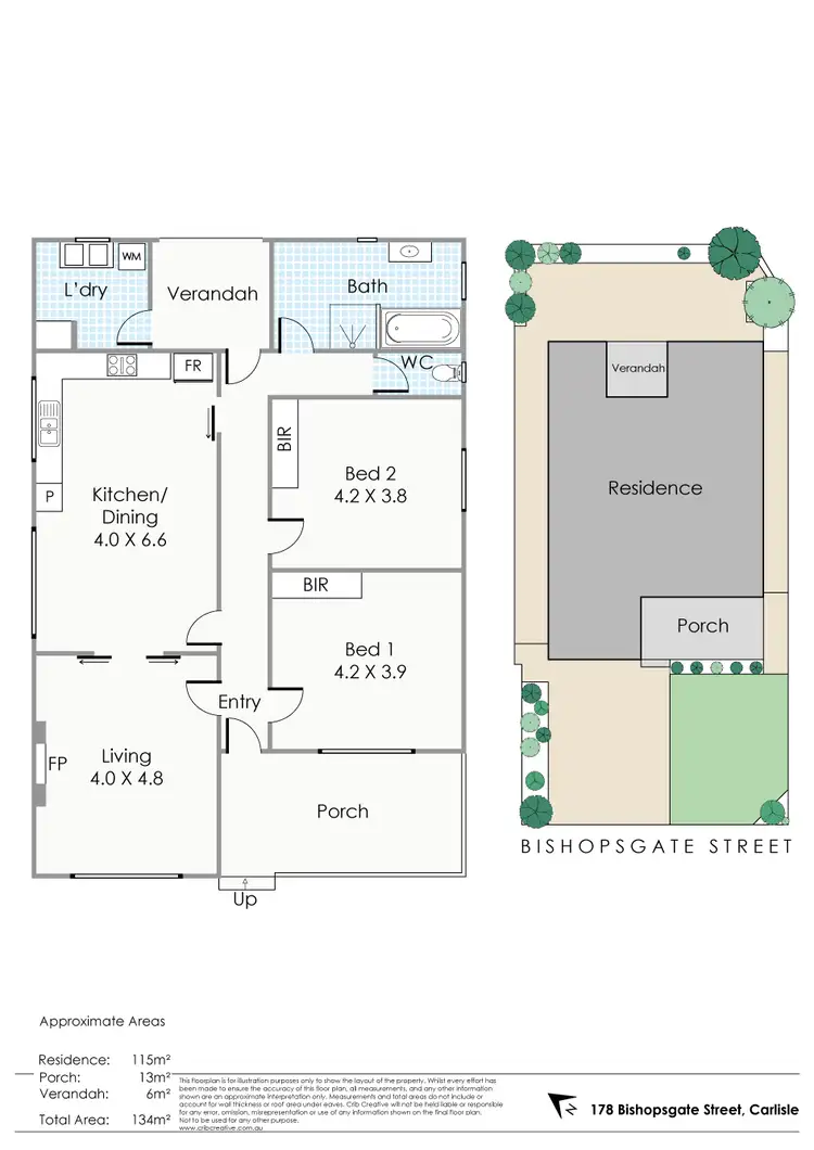 Floorplan of Homely house listing, 178 Bishopsgate Street, Carlisle WA 6101