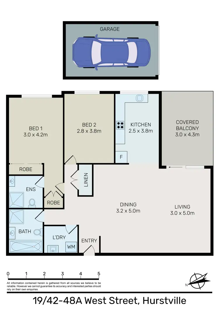 Floorplan of Homely apartment listing, 19/42-48 West Street, Hurstville NSW 2220