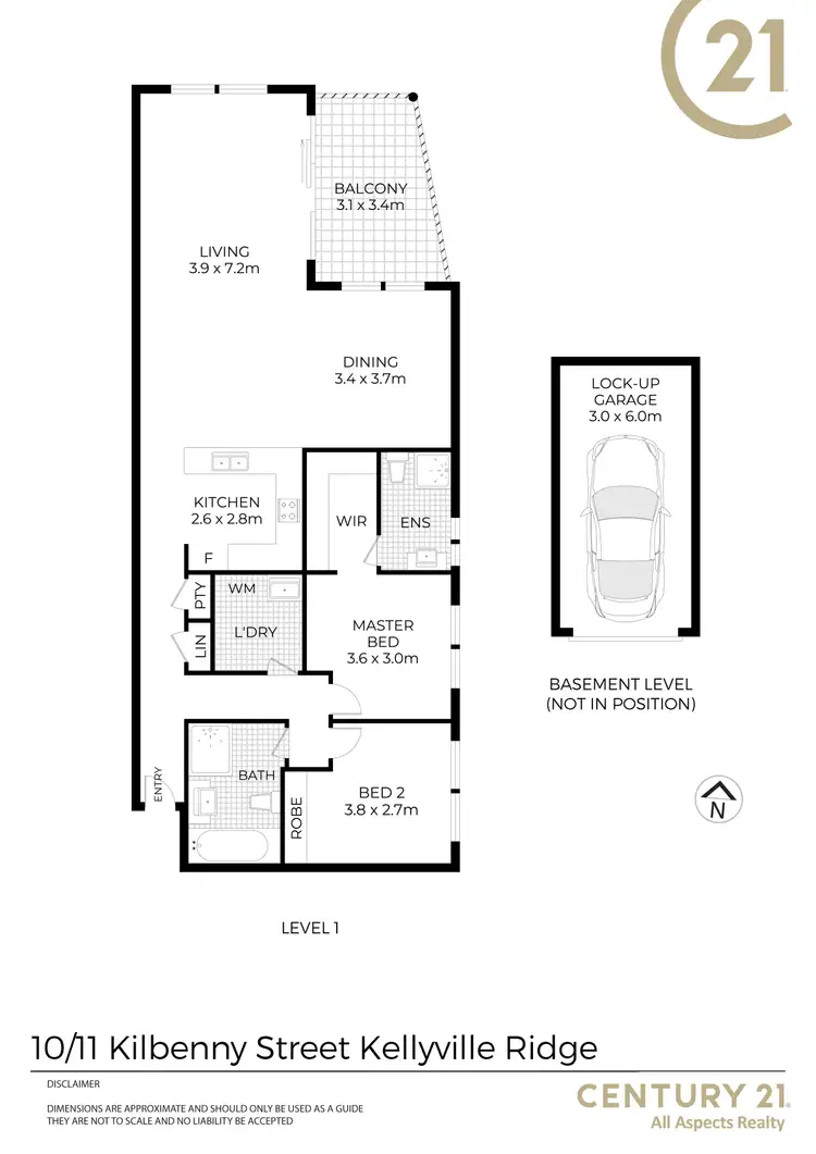 Floorplan of Homely apartment listing, 10/11 Kilbenny Street, Kellyville Ridge NSW 2155