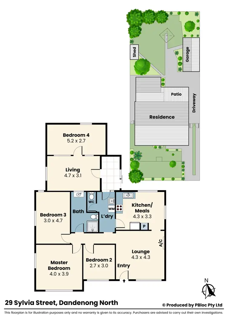 Floorplan of Homely house listing, 29 Sylvia Street, Dandenong North VIC 3175