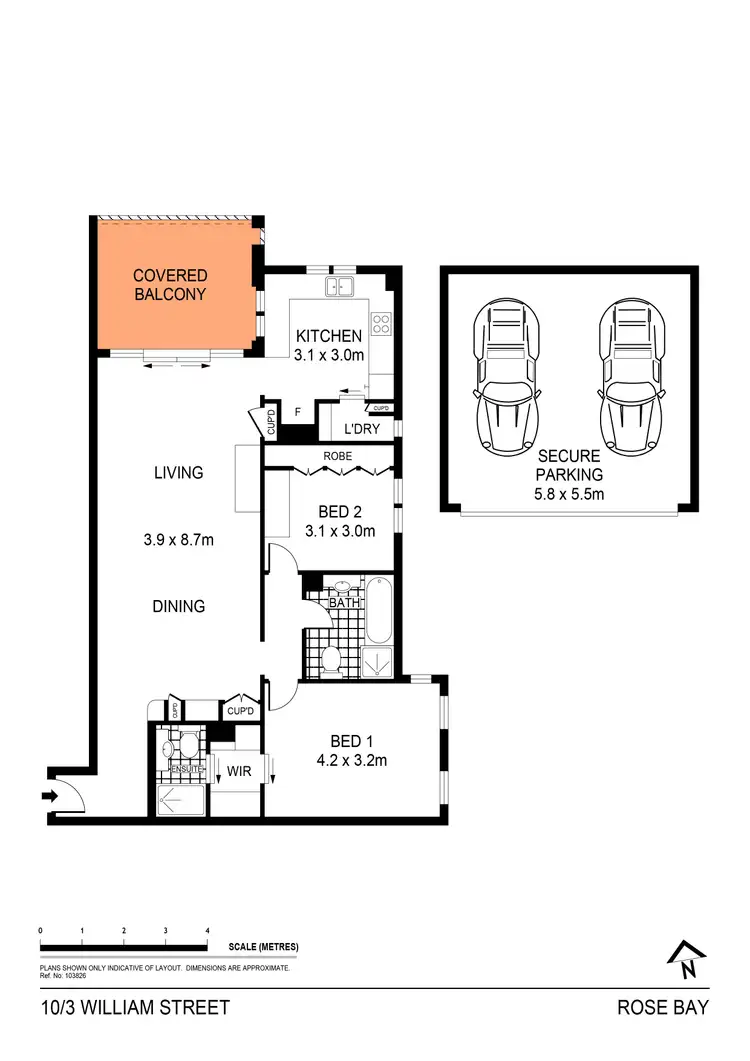 Floorplan of Homely apartment listing, 10/3-7 William Street, Rose Bay NSW 2029