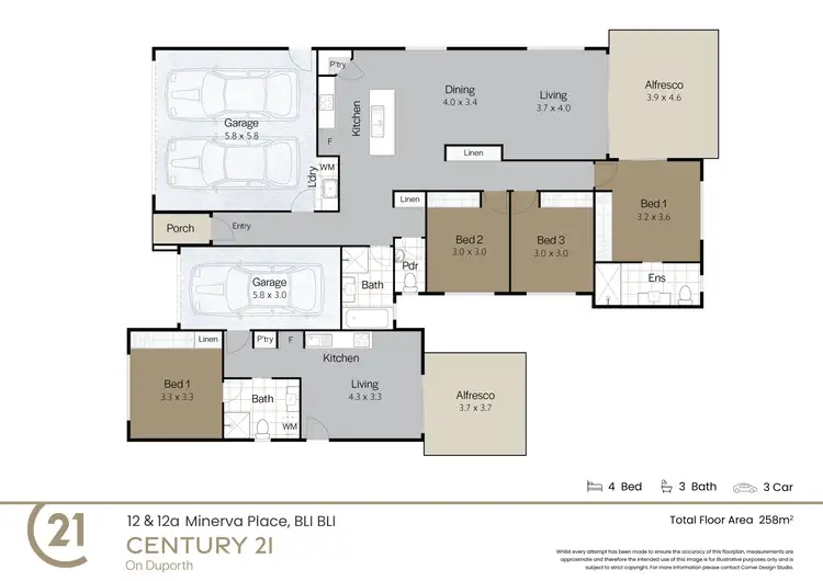 Floorplan of Homely house listing, 12 and 12a Minerva Place, Bli Bli QLD 4560