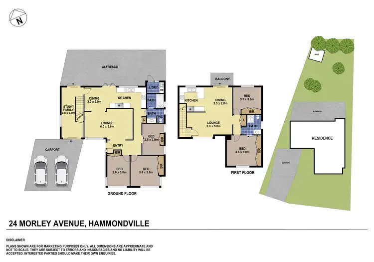 Floorplan of Homely house listing, 24 Morley Avenue, Hammondville NSW 2170